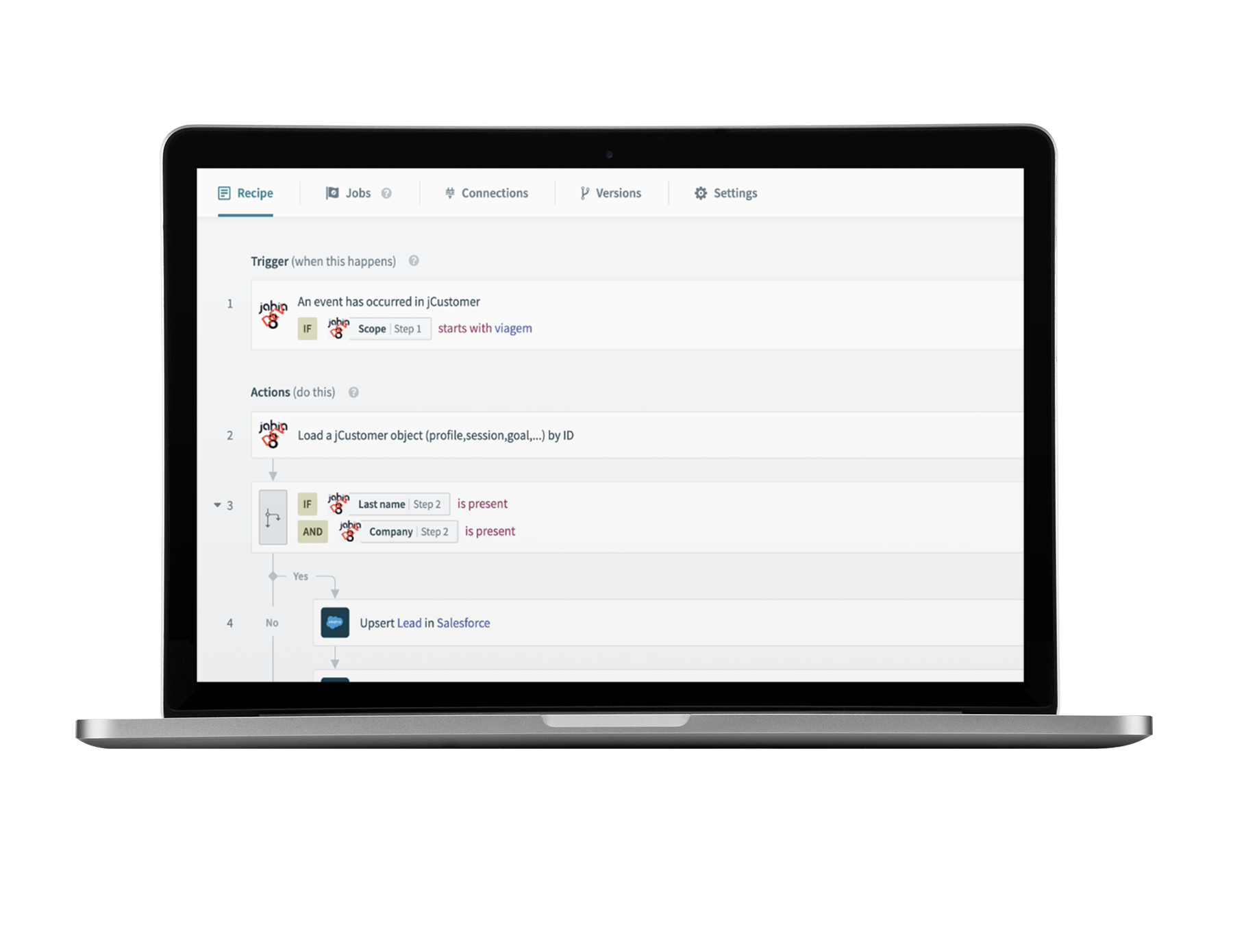 stackConnect workflow
